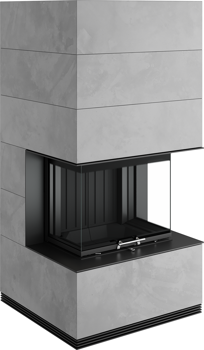 Șemineu Modular SIM Arte 3RL-60h 1/3 - Design Elegant din Beton Aparent