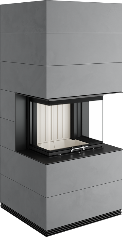 Șemineu Modular SIM Arte 3RL-60h 2/3 - Design Elegant din Beton Aparent