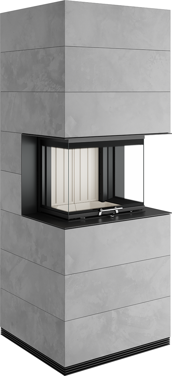 Șemineu Modular SIM Arte 3RL-60h 3/3 - Design Elegant din Beton Aparent