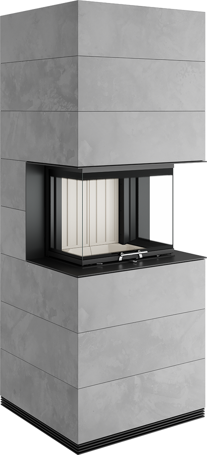 Șemineu Modular SIM Arte 3RL-60h 3/3 - Design Elegant din Beton Aparent