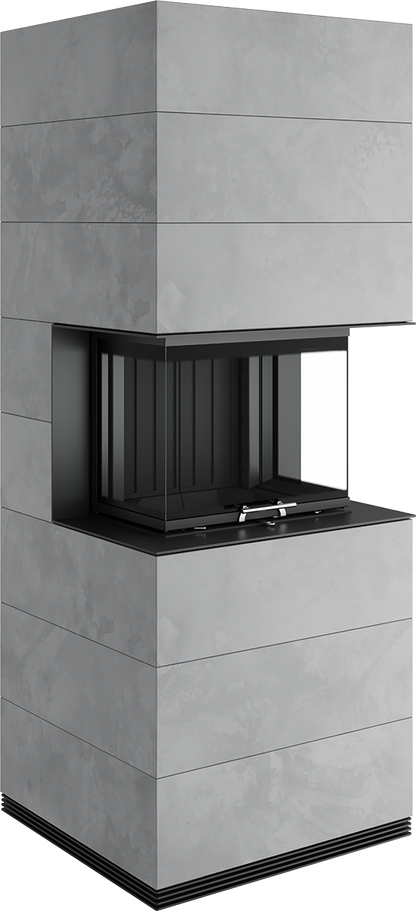 Șemineu Modular SIM Arte 3RL-60h 3/3 - Design Elegant din Beton Aparent