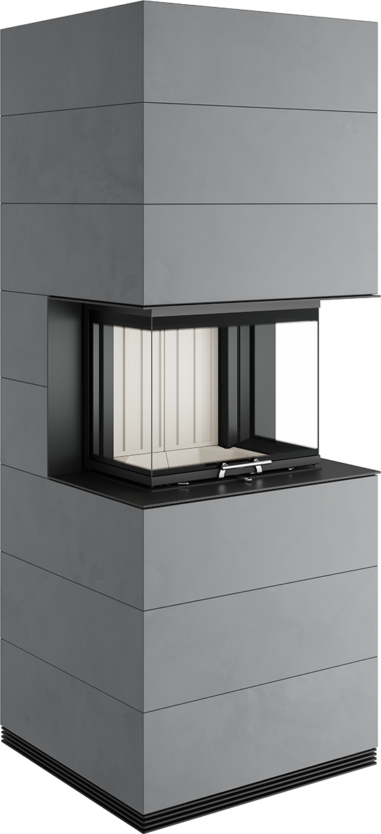 Șemineu Modular SIM Arte 3RL-60h 3/3 - Design Elegant din Beton Aparent