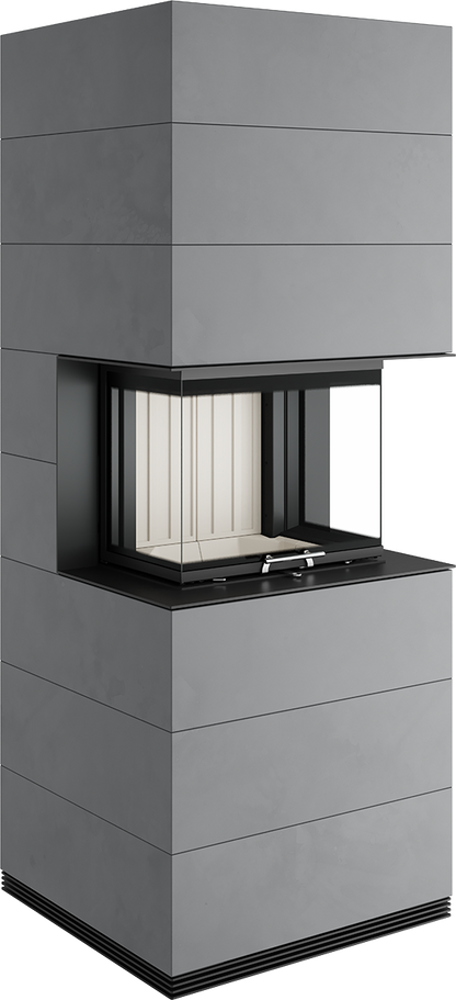 Șemineu Modular SIM Arte 3RL-60h 3/3 - Design Elegant din Beton Aparent