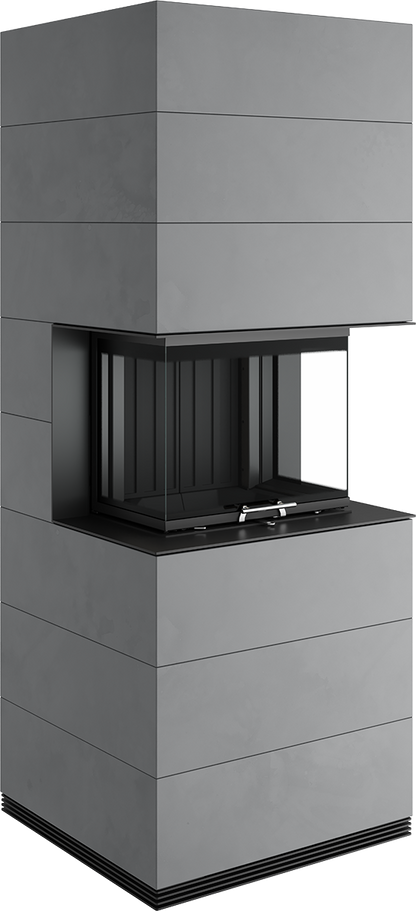 Șemineu Modular SIM Arte 3RL-60h 3/3 - Design Elegant din Beton Aparent