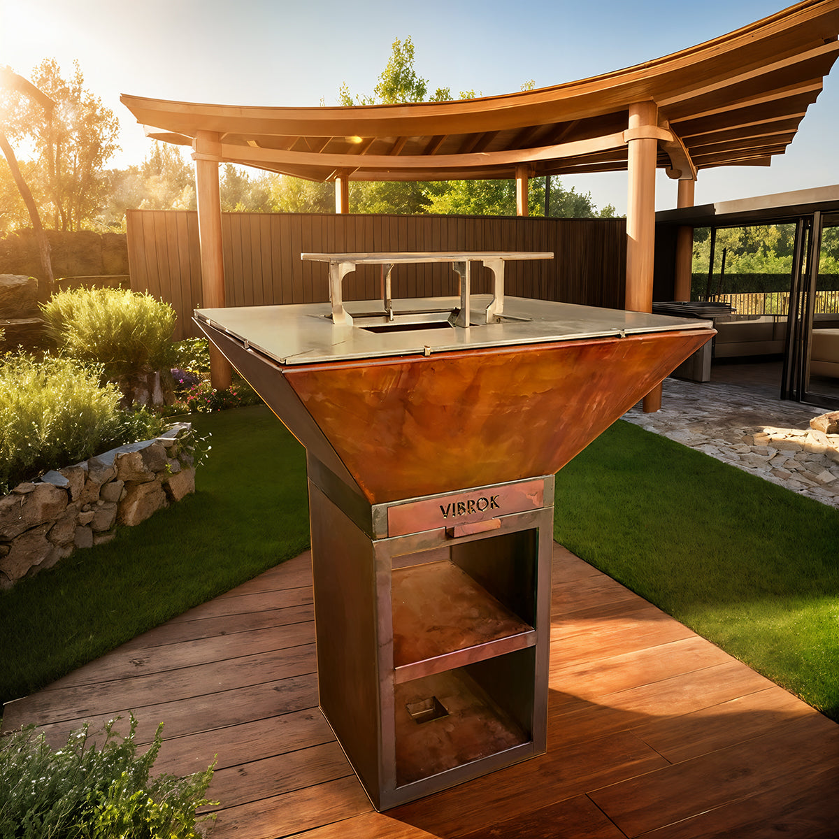 STEAKHOUSE - Grătar din oțel Corten | Vibrok fara baza