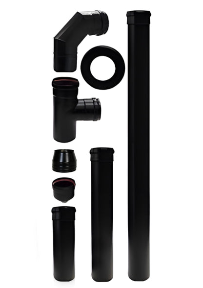 Kit racord din Inox pentru centrale peleti D 100mm