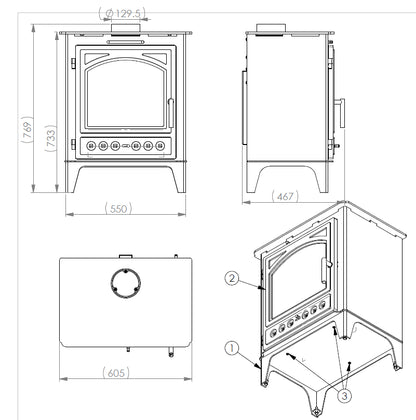 Termosobă VDB MARTINA HB 10 KW soba centrala