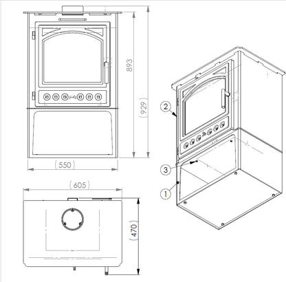 Termosobă VDB MARTINA PLUS HB 10 KW soba centrala