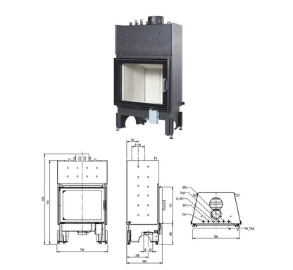 Focar termosemineu  -  65x51 K aquaHEAT -Bendisgrup