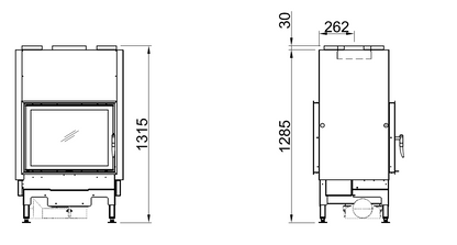 Focar semineu Spartherm Varia FD RLU pentru case pasive