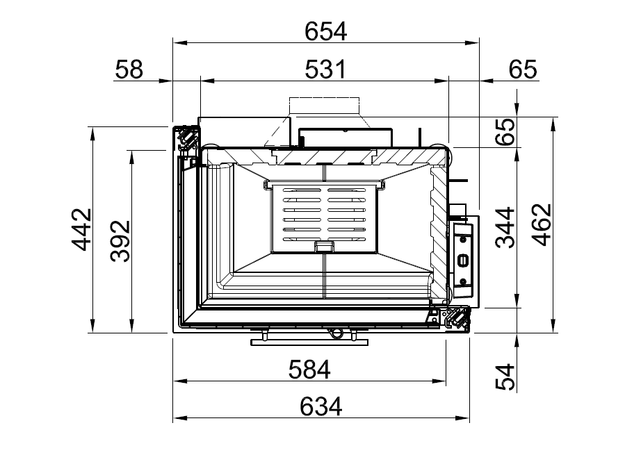 Focar șemineu Spartherm Varia 2L-55h