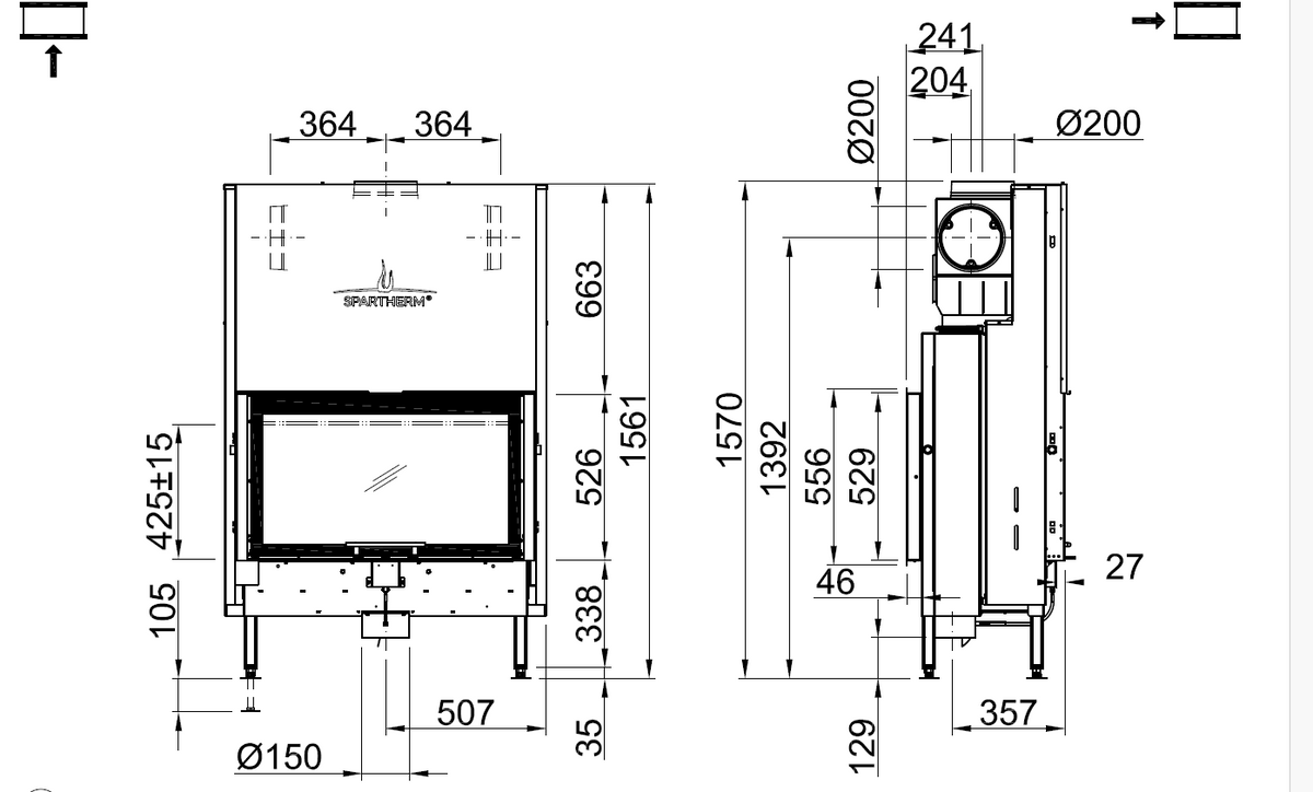 Focar Varia FD-87h Spartherm