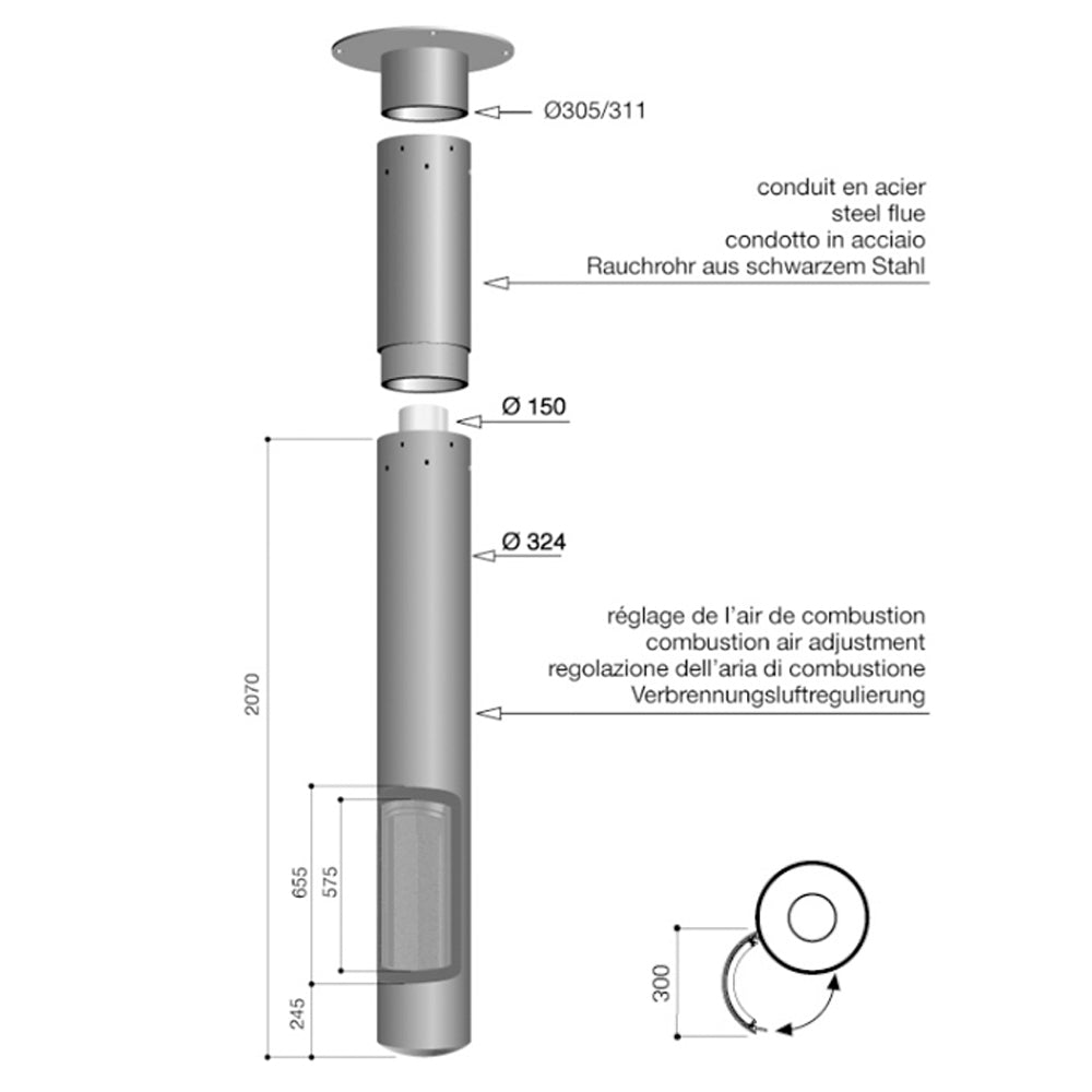 Semineu suspendat Slimfocus