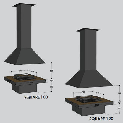 Semineu suspendat Square