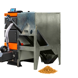 TIS NEW PELLET 25 KW Cazan pe combustibil solid(panou comanda+ventilator in set)