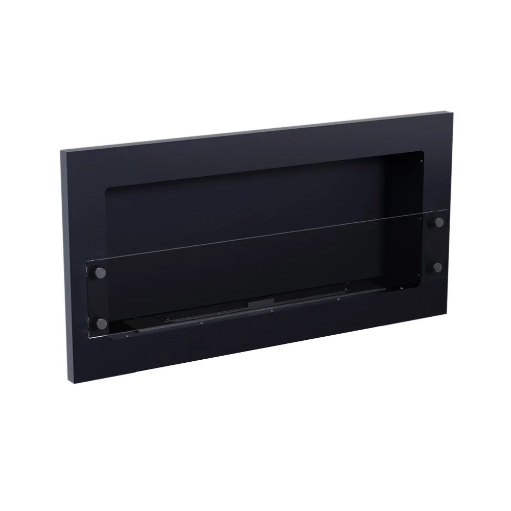 Șemineu pe Bioetanol Texas Negru Montat pe Perete - Elegant și Eficient