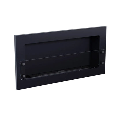 Șemineu pe Bioetanol Texas Negru Montat pe Perete - Elegant și Eficient