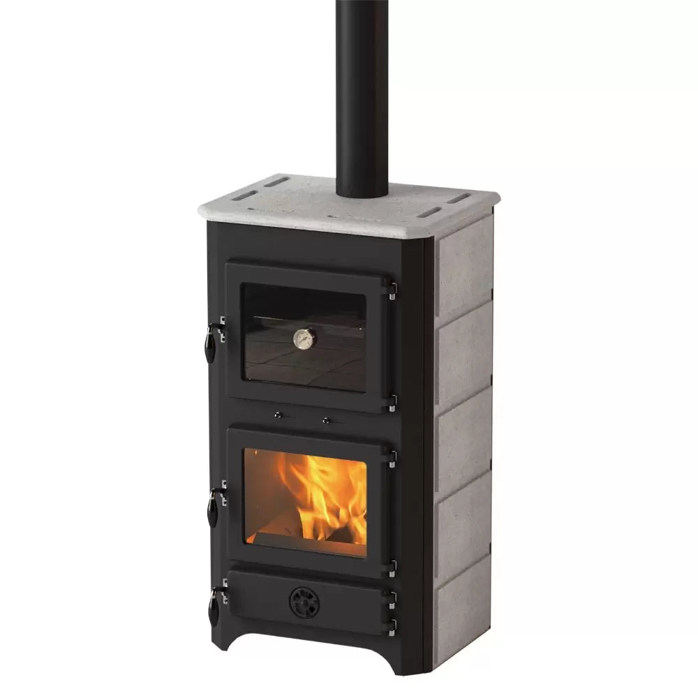 Central heating stove - SD THERMO VULKAN PLUS - 18.4 kW with 18L Boiler and Oven