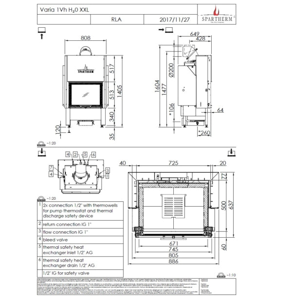 Focar Termosemineu Spartherm  Varia 1VH H2O XXL