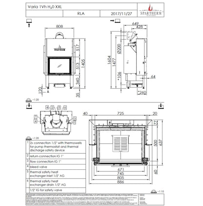 Focar Termosemineu Spartherm  Varia 1VH H2O XXL