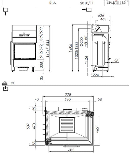 Spartherm Focar semineu Varia 2Rh 51