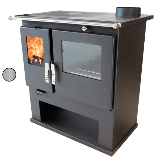 Sobă de gătit pe lemne Verso CS Inox – 7,7 kW