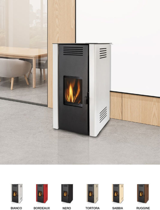 Camelia: Sobă Modernă pe Peleți și Multifuel, Putere 10.8 kW