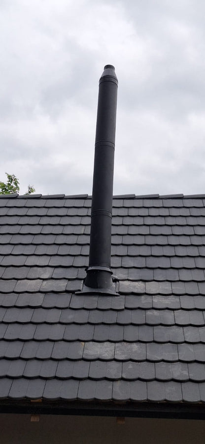 Coş de fum inox izolat