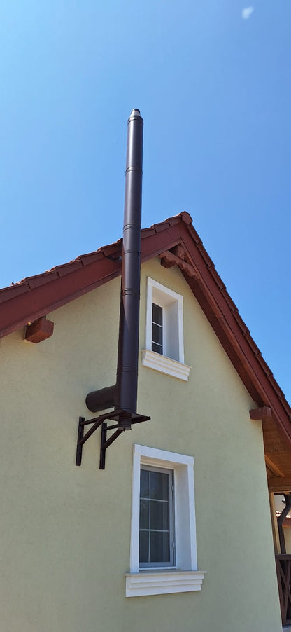 Coş de fum inox izolat