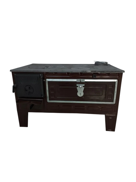 Aragaz FS-320 Maro Emailat - 50cm, Cu Cuptor Mare, Robust și Elegant