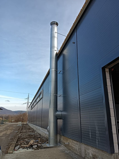 Configurator Cos de fum inox izolat