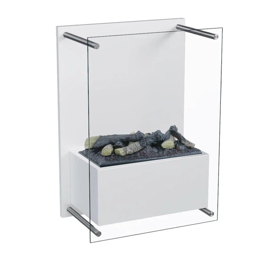 Șemineu Electric Yosemite ScandiFlames, Montat pe Perete, Alb, Tehnologie Opti-Myst cu Aburi de Apă