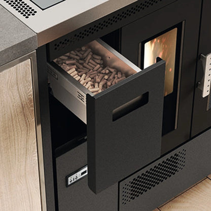 SOBA PE PELETI ENRICA 3.4-9.3 KW - IVORY