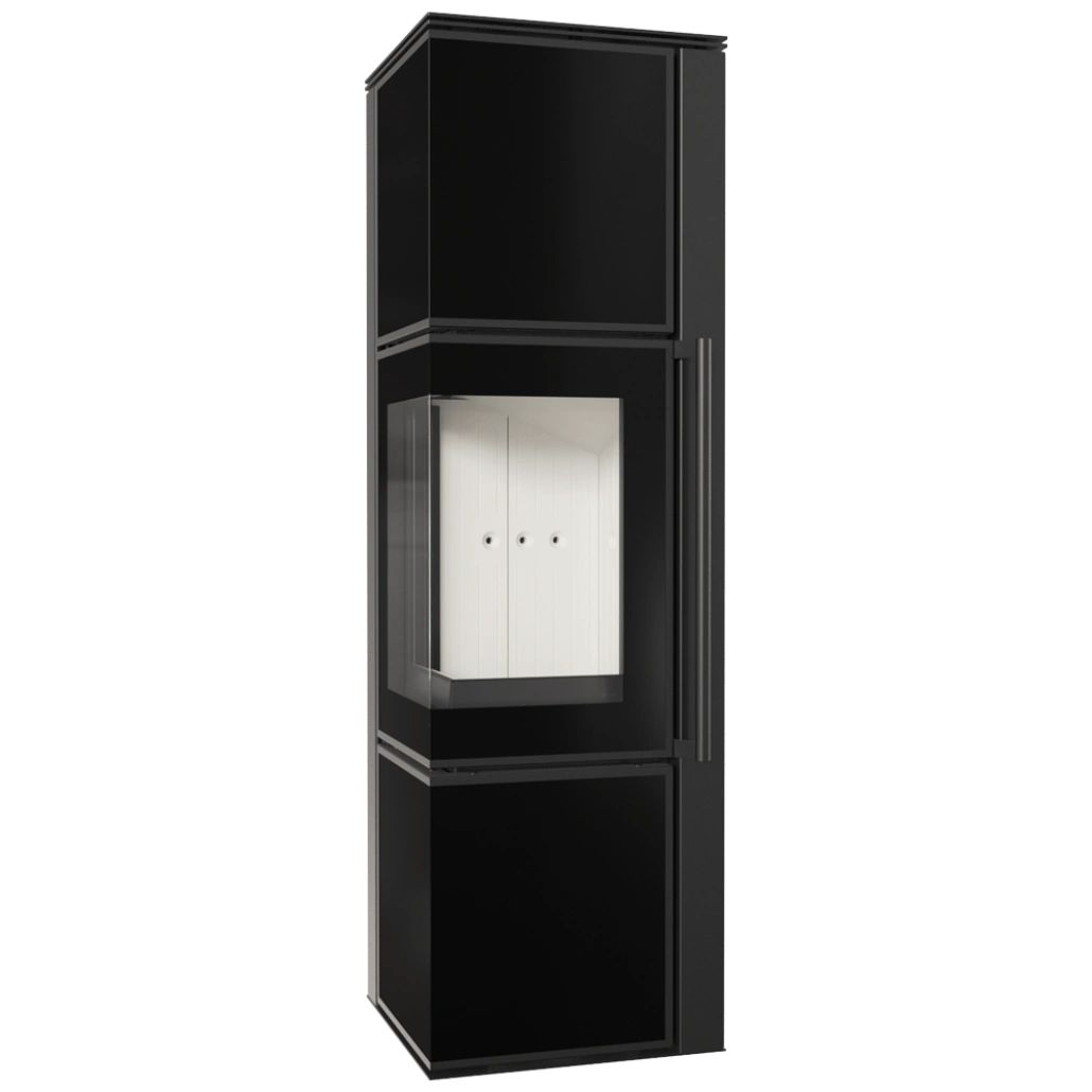 Soba Tora M 8-11kW - Panou negru de sticla