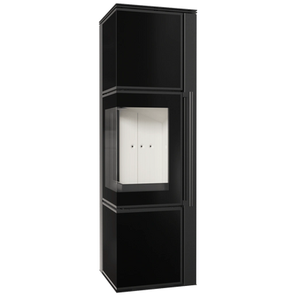 Soba Tora M 8-11kW - Panou negru de sticla