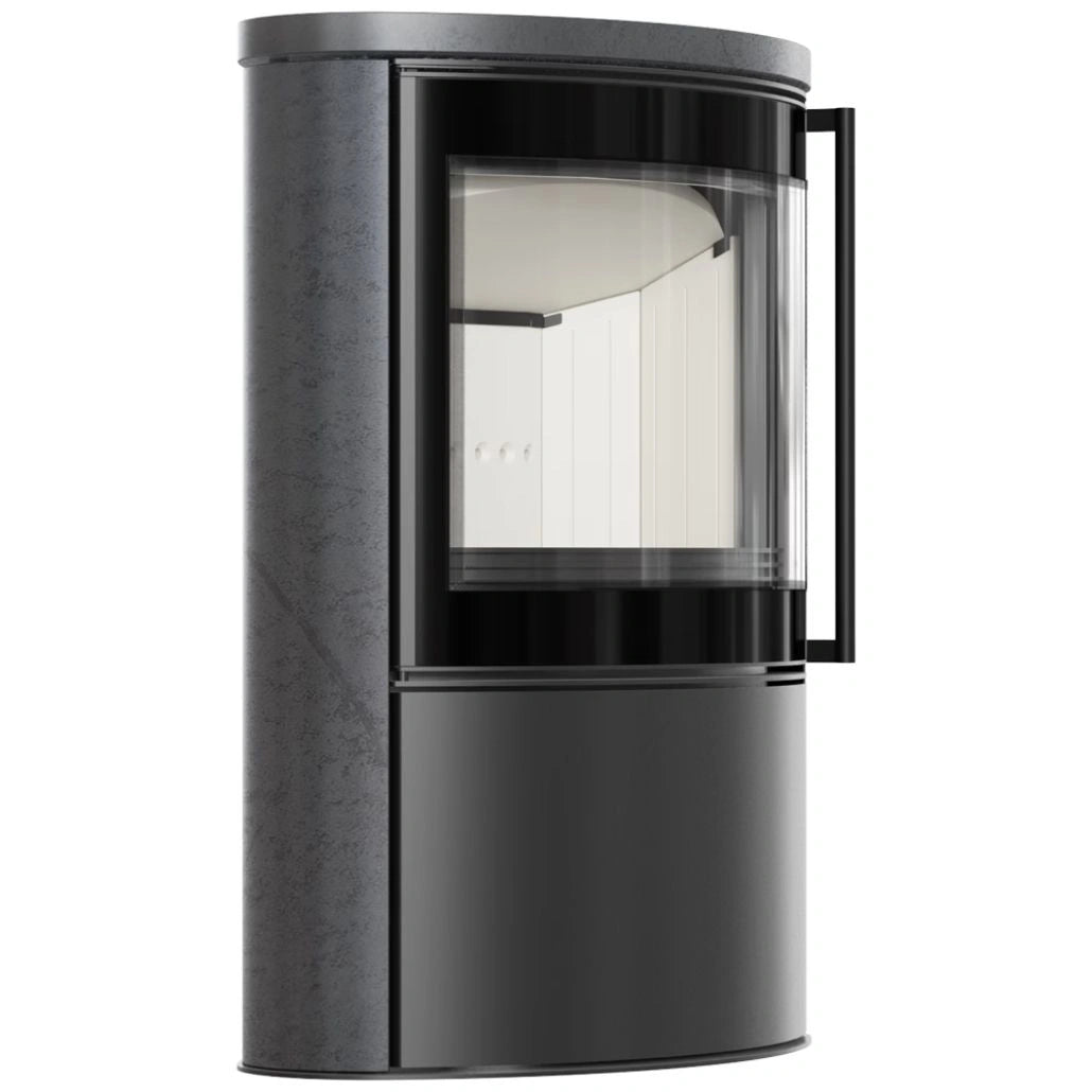 Soba Bjorn 7kW ceramica Grafite Satin cu capac ceramic