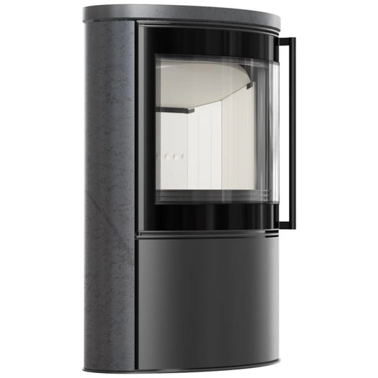 Sobă Bjorn 7kW ceramică Grafite Satin cu capac ceramic