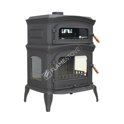 Soba Lux Premium FS-034: Eficiență Energetică Clasa A, Design Elegant din Fontă, Perfectă pentru Încălzire și Gătit