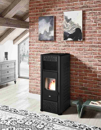 SOBA PELETI 4-15.4 KW - GEMMA NERO - 2 Ventilatoare