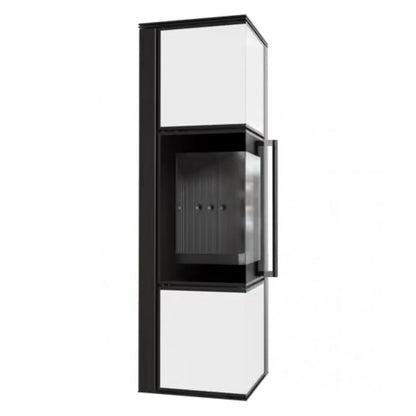 Soba Tora M 8-11kW Panou alb de sticla - Samota Neagra
