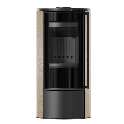Soba Erik 5.5kW Gold Satin - samota neagra