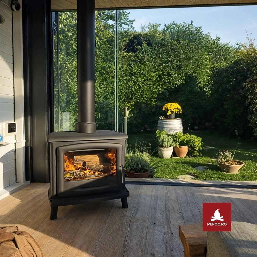 Soba fonta Norik 6-9kW - tripla combustie