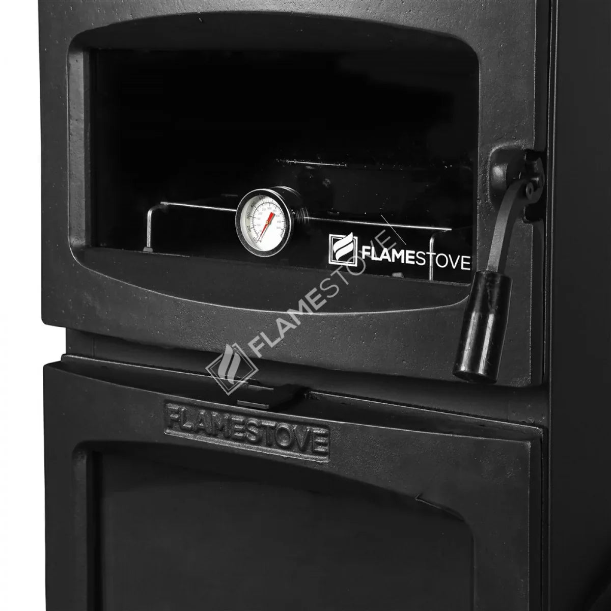 Soba pe gaz Flacăra Lodi Gourmet cu Cuptor, Arzător Dublu, Clasa A, Sticlă Schott Robax - Căldură și Gust în Casa Ta