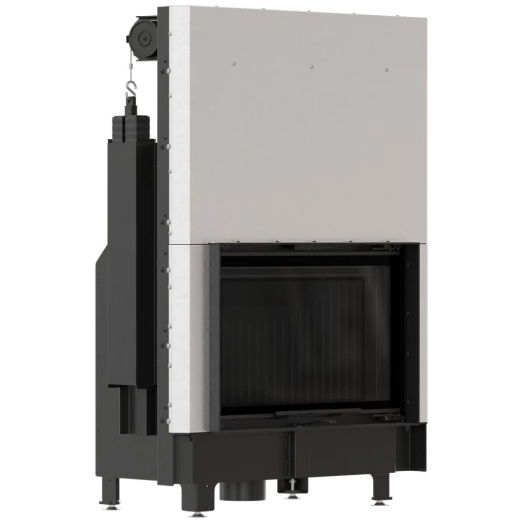Focar Z-ECO 9.9 kW deschidere verticala - samota neagra