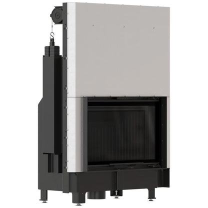 Focar Z-ECO 9.9 kW deschidere verticala - samota neagra