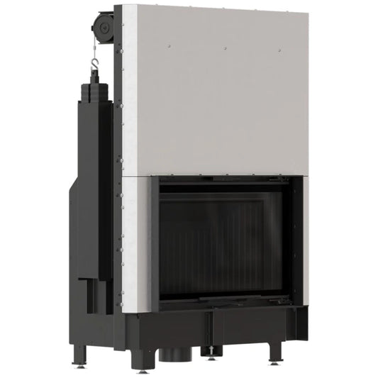 Focar Z-ECO 9.9 kW deschidere verticala - samota neagra