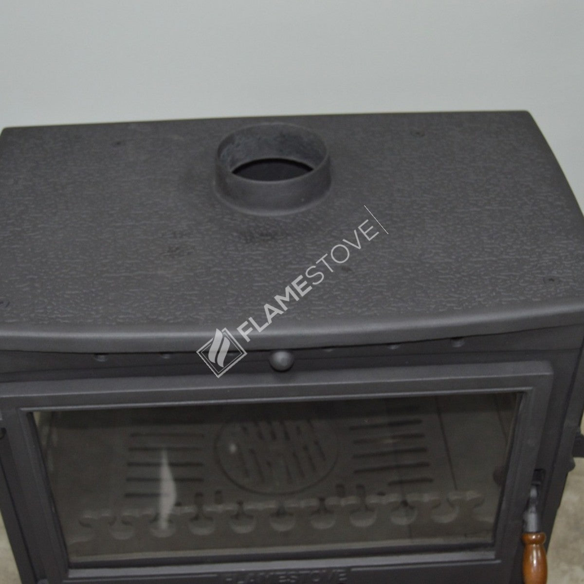 Soba Retro Lux cu Sertar Lemne FS-042ST - Design Elegant, 9 kW, Sticlă Schott Robax