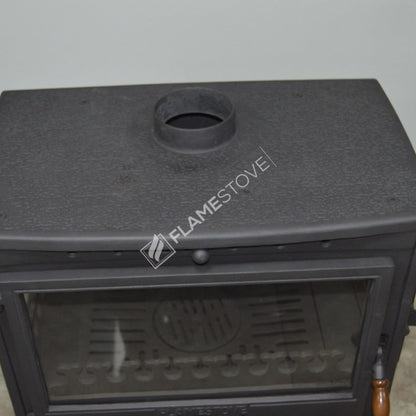 Soba Retro Lux cu Sertar Lemne FS-042ST - Design Elegant, 9 kW, Sticlă Schott Robax