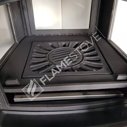 FS-012 Sirius Maxi Cazan din Fontă - Eficiență Termică Ridicată, Sticlă Schott Robax, Sistem de Aerisire Posterior, 15 kW
