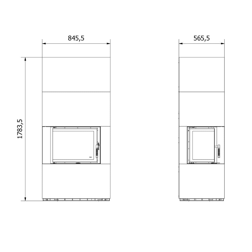 Flotek BOX 8 kW FOKOS RENA Sticlă Stanga - cuarz sinterizat